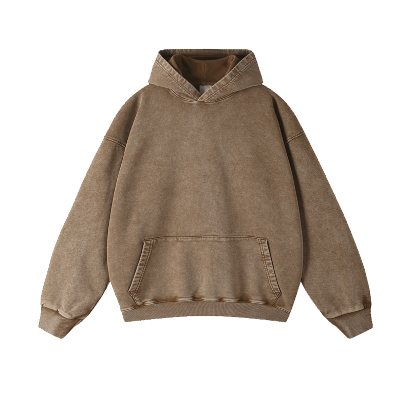 Hoodie 450g - Wax Dyed and Washed