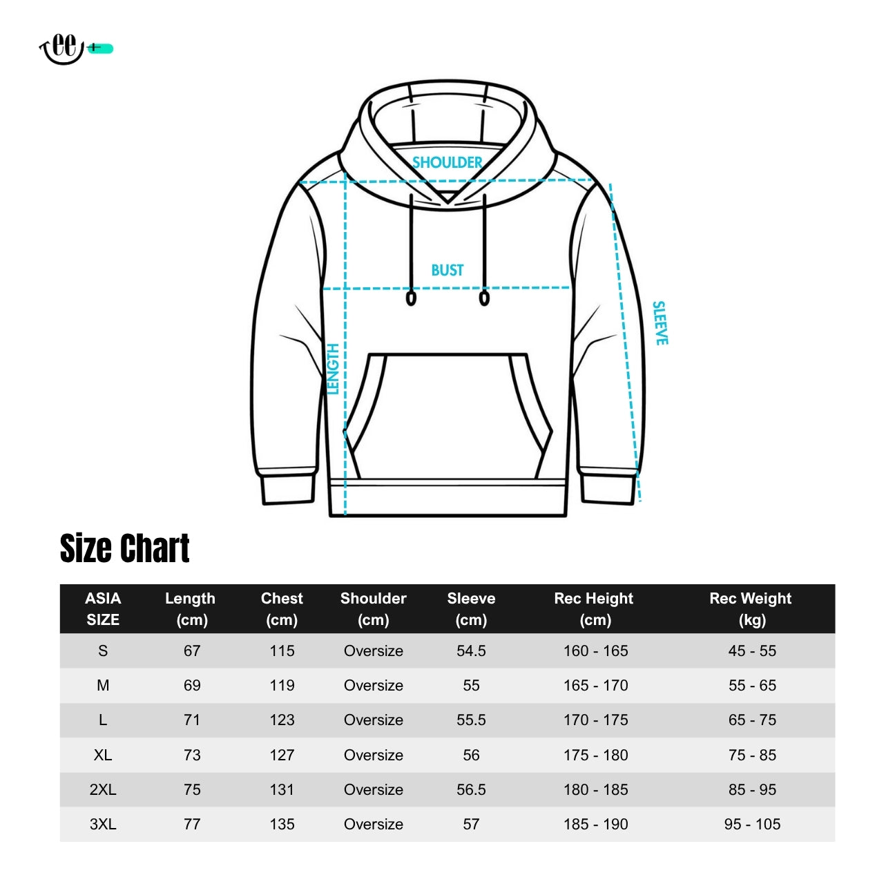 Hoodie 380g - Oversized Drop Shoulder