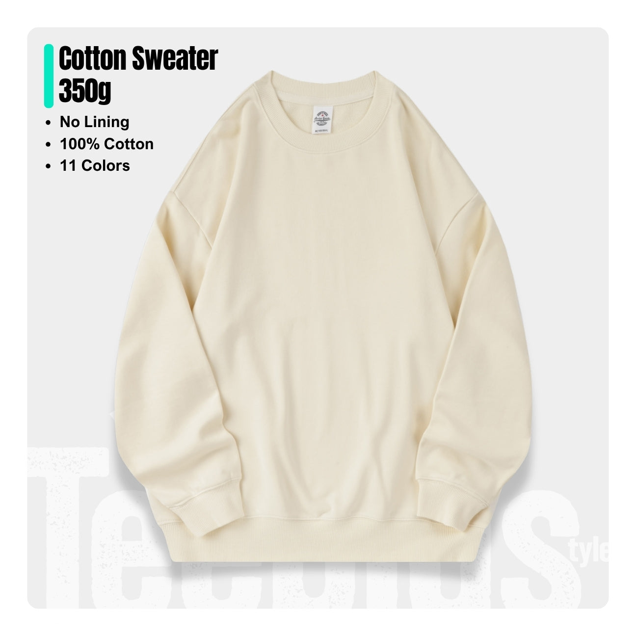 Sweatshirt 350g, Pure Cotton
