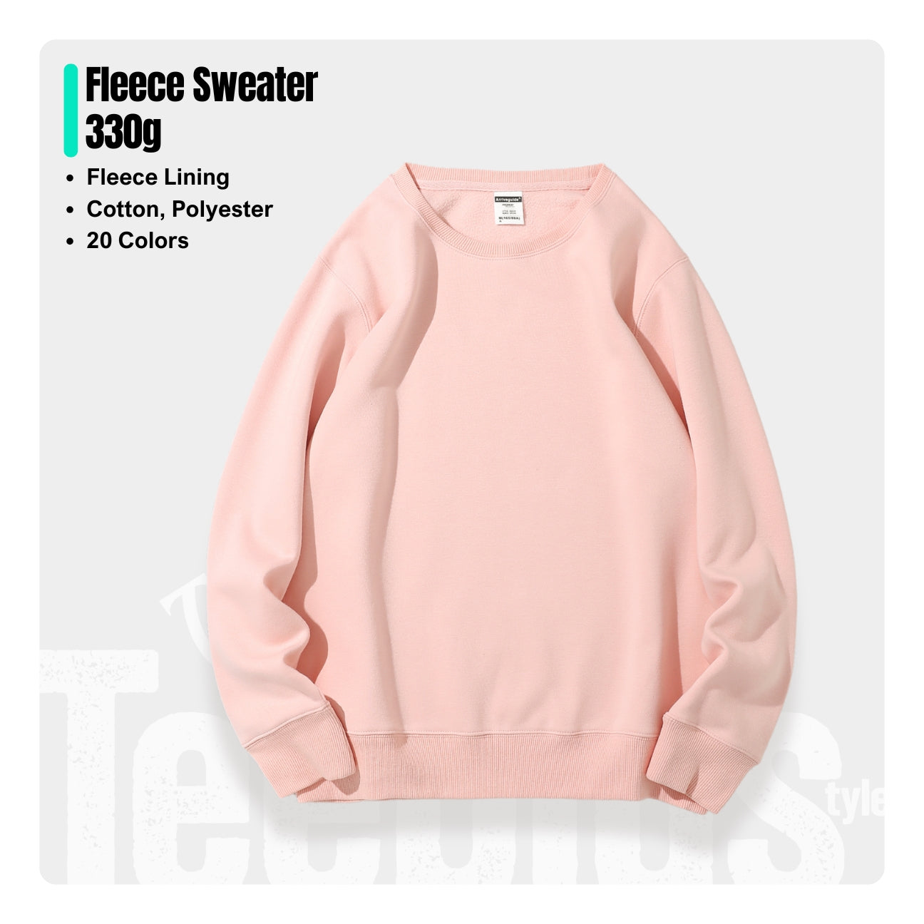 Sweatshirt 330g - Polar Fleece Lined