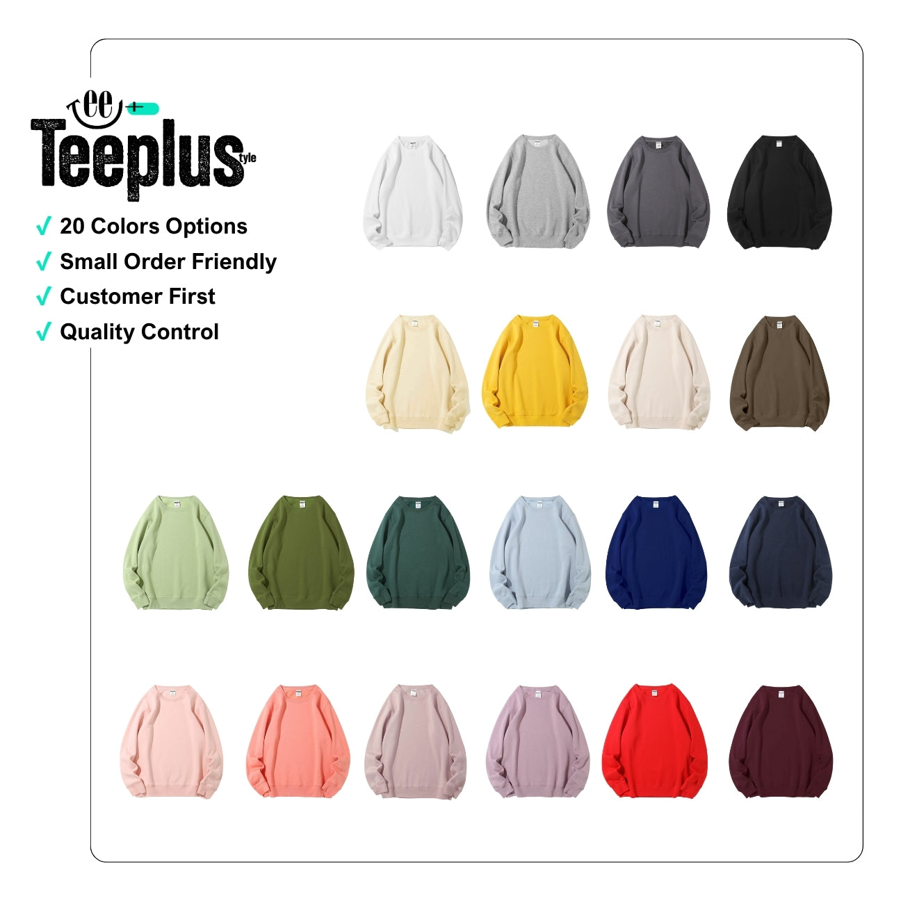Sweatshirt 330g - Polar Fleece Lined
