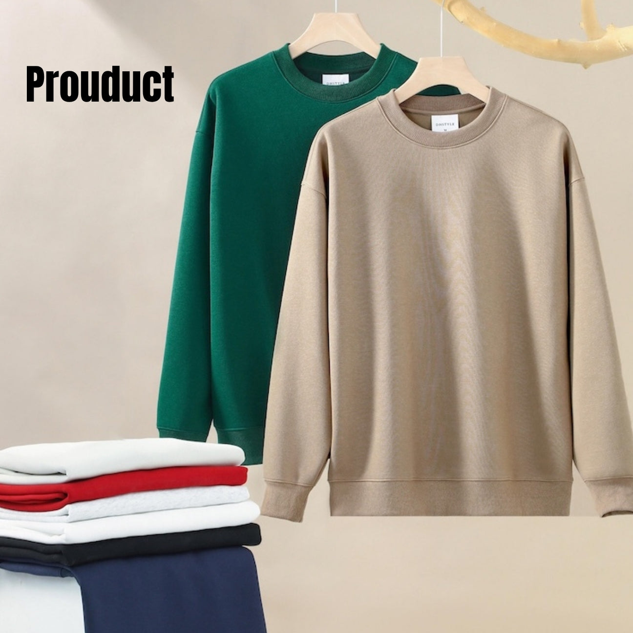 Sweatshirt 380g - Oversized and Drop Shoulder