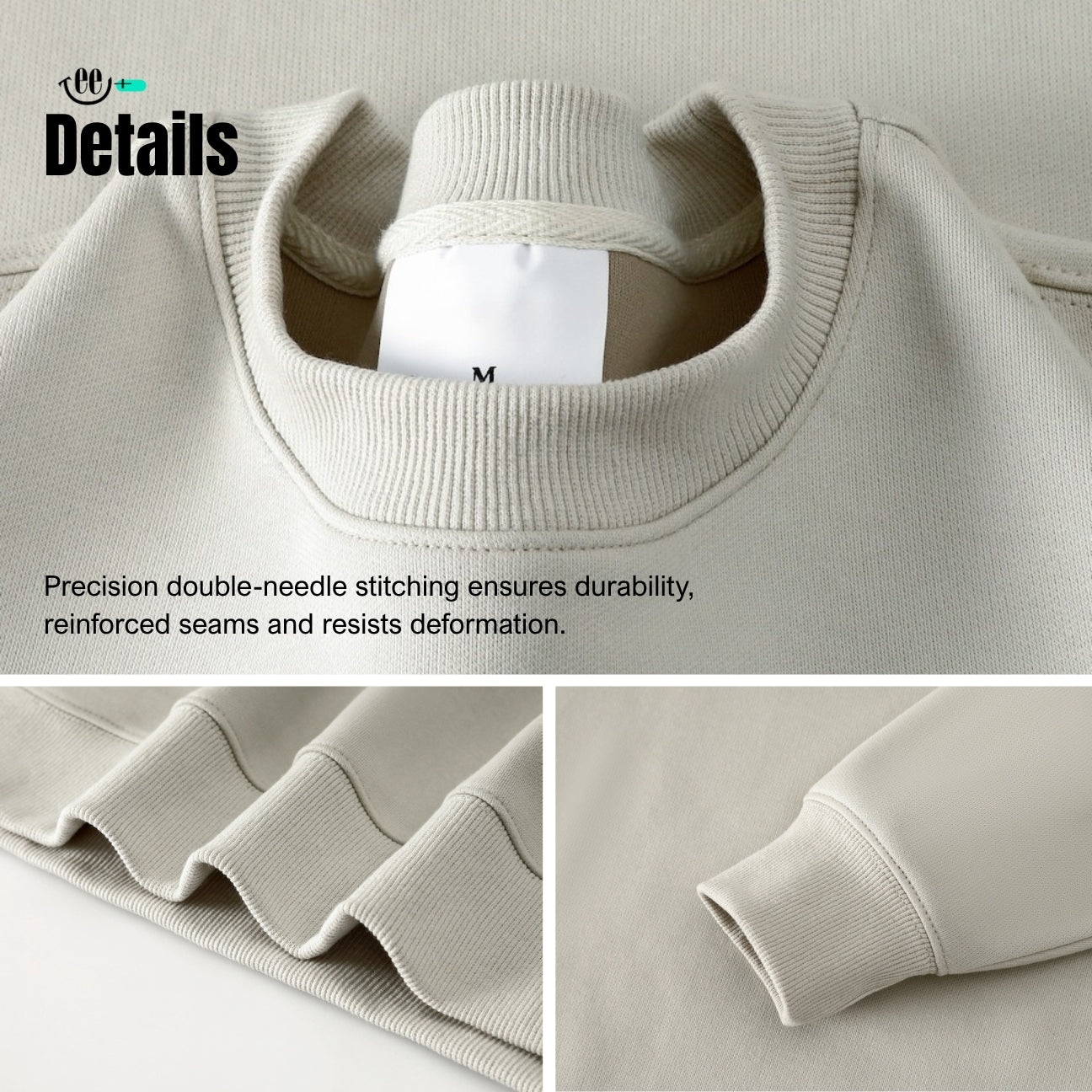Sweatshirt 380g - Oversized and Drop Shoulder