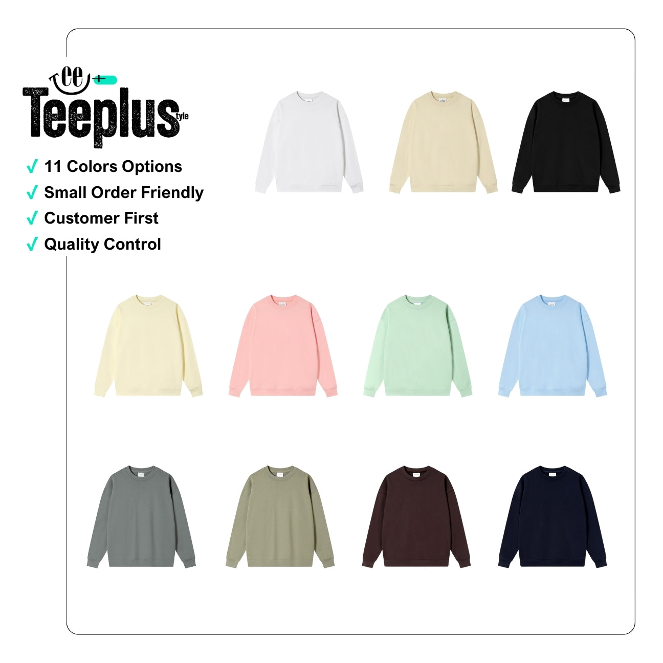 Sweatshirt 380g - Pastel Colors