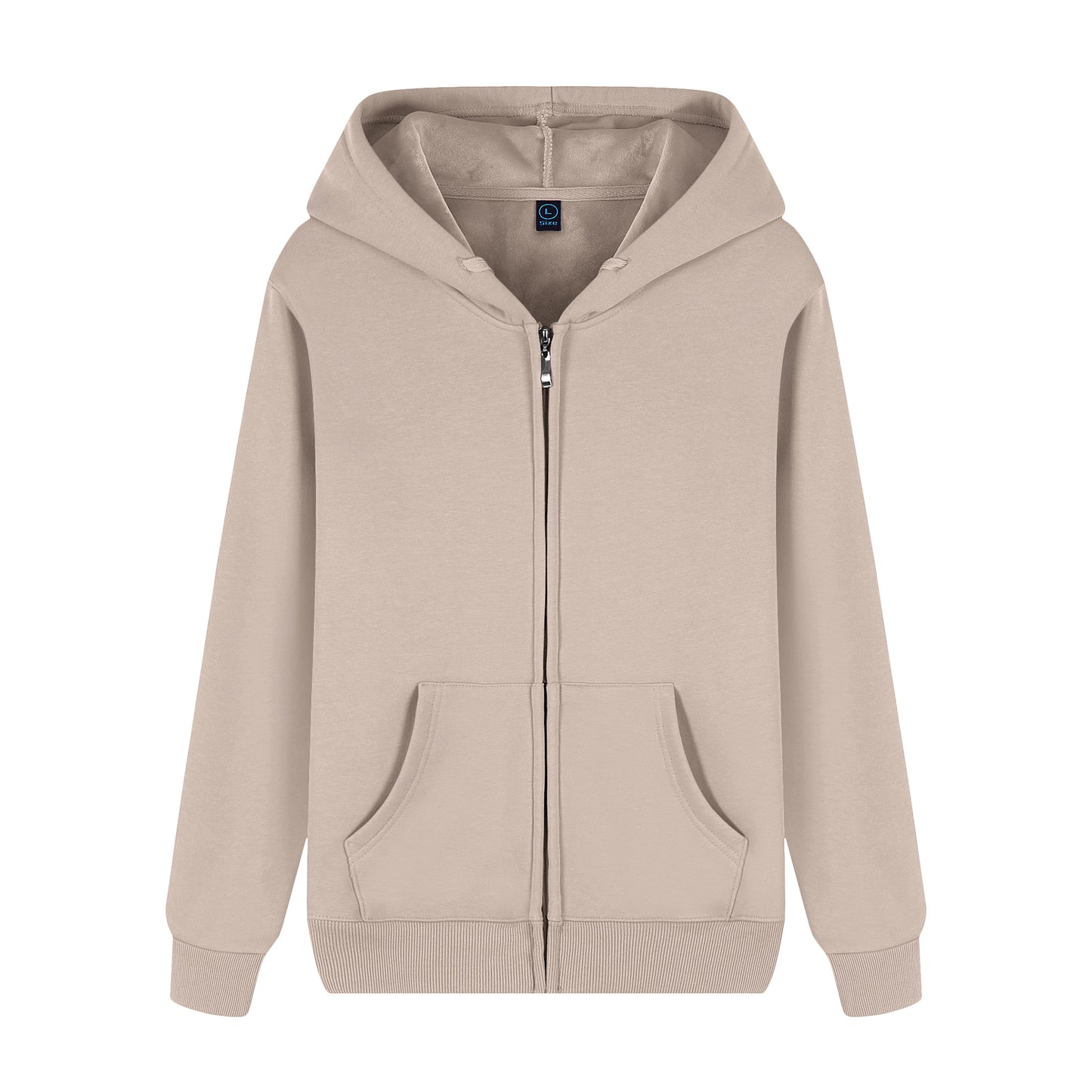 Zipped Hoodie 340g - Velvet Lined