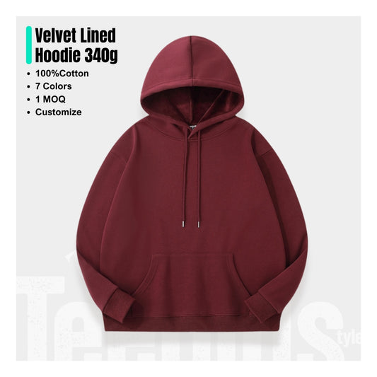 Hoodie 340g (Velvet Lining)