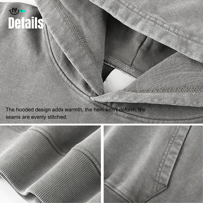 Hoodie 450g - Wax Dyed and Washed