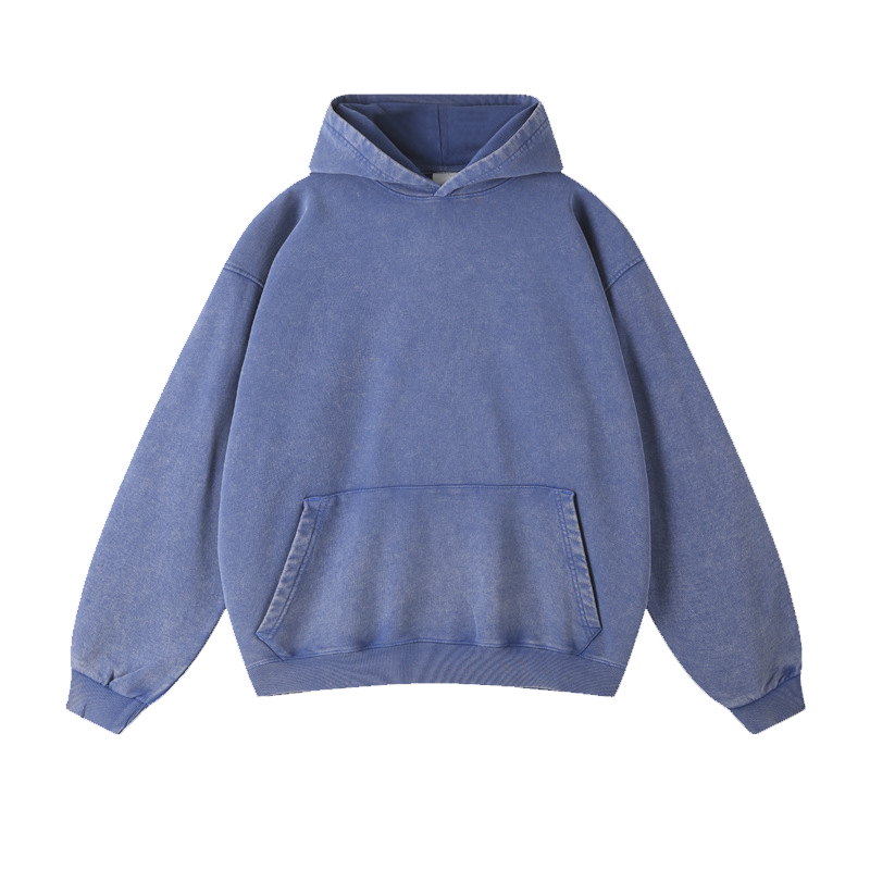 Hoodie 450g - Wax Dyed and Washed