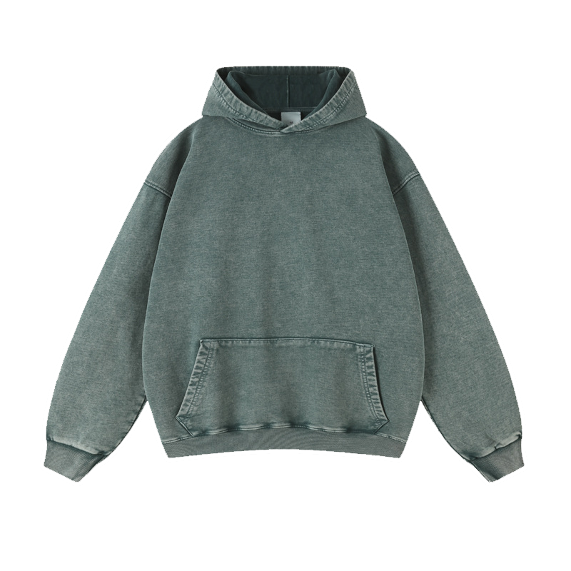 Hoodie 450g - Wax Dyed and Washed