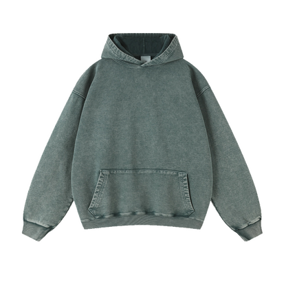 Hoodie 450g - Wax Dyed and Washed