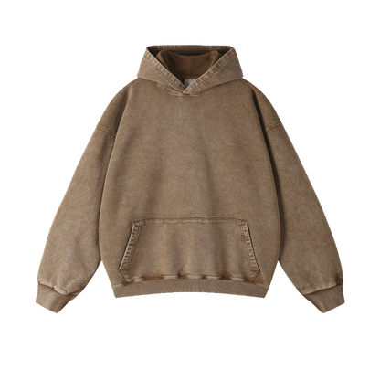 Hoodie 450g - Wax Dyed and Washed