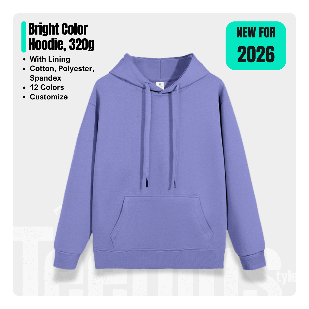 Hoodie 320g - Bright Colors