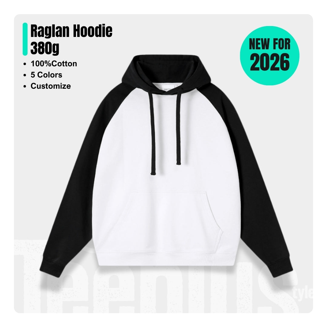 Hoodie 380g - Raglan