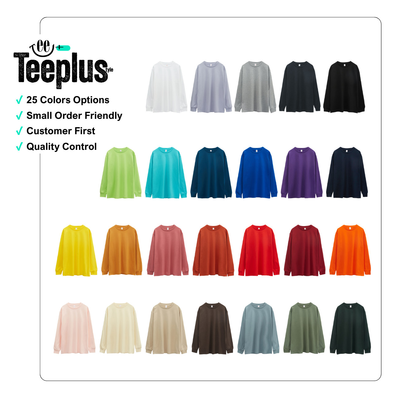 Long Sleeve T-Shirt with Cuffs (230g)