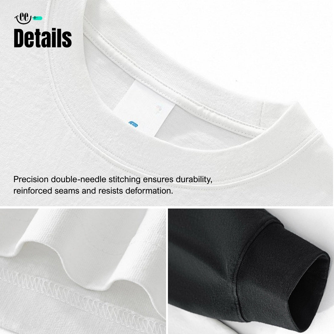 Long Sleeve Boxy Layered T-Shirt (280g)