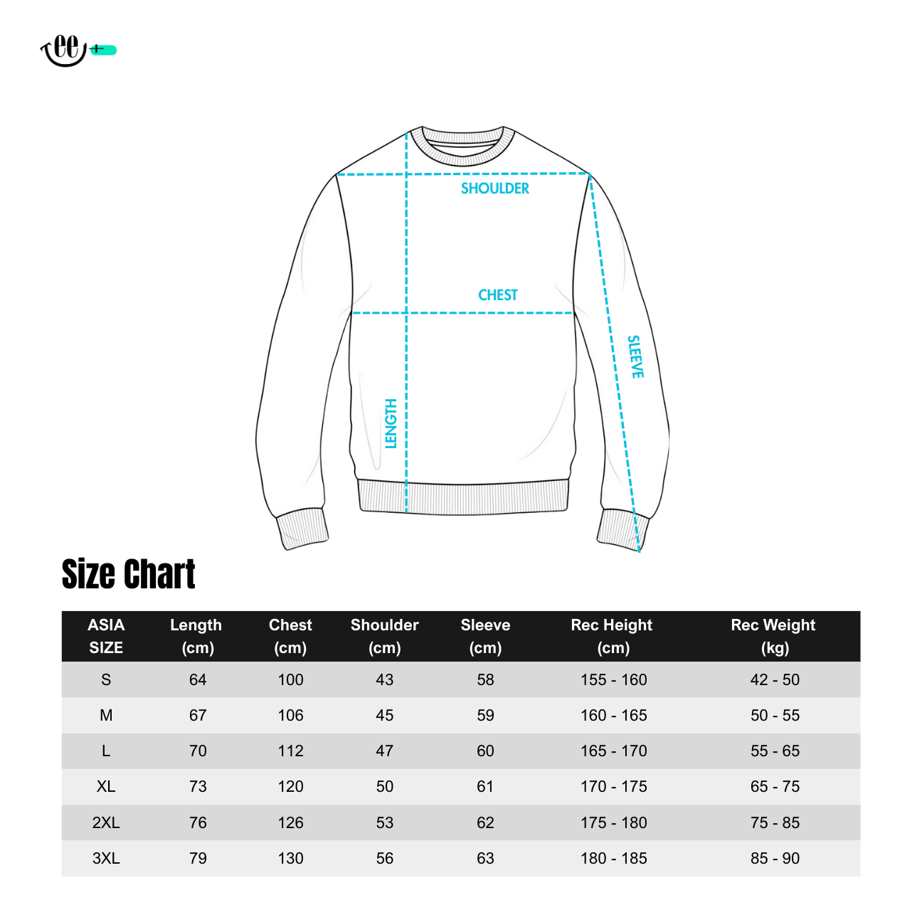 Sweatshirt 350g - Polar Fleece Lined