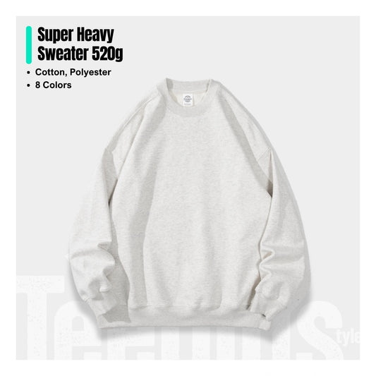 Sweatshirt 520g - Sueded Cotton Oversized