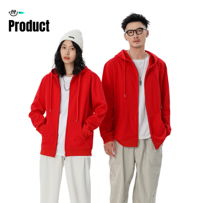 Zipped Hoodie 340 - Fleece Lined