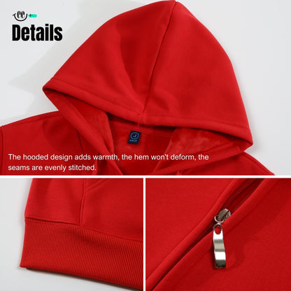 Zipped Hoodie 340g - Velvet Lined