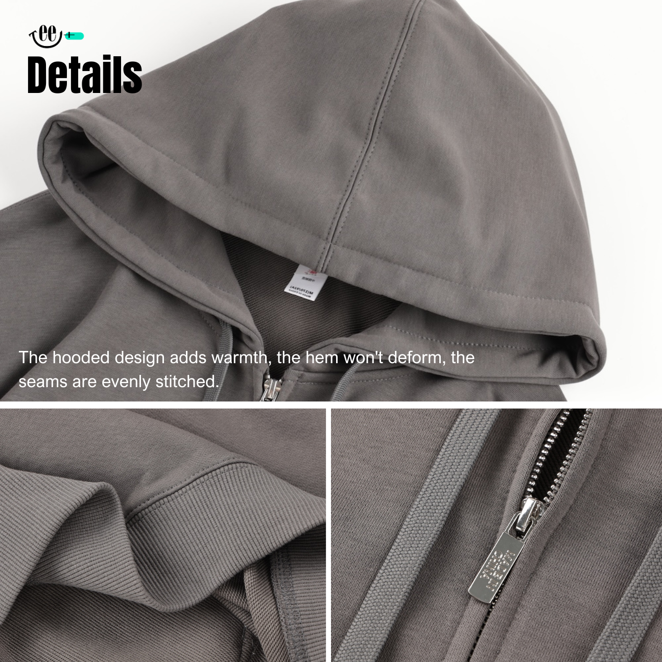 Zipped Hoodie 330g - CVC
