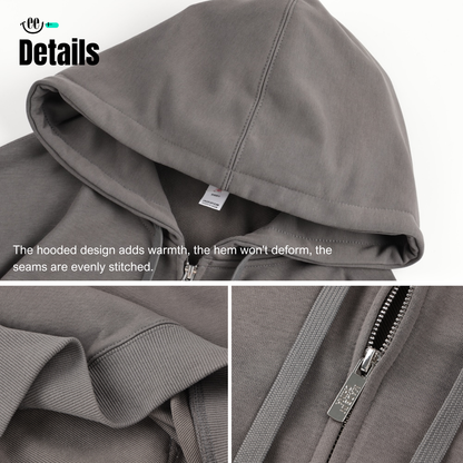 Zipped Hoodie 330g - CVC