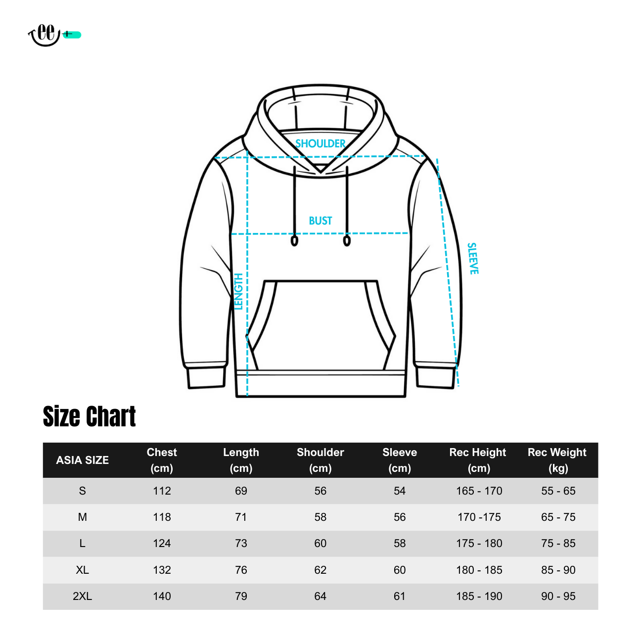 Zipped Hoodie 330g - CVC