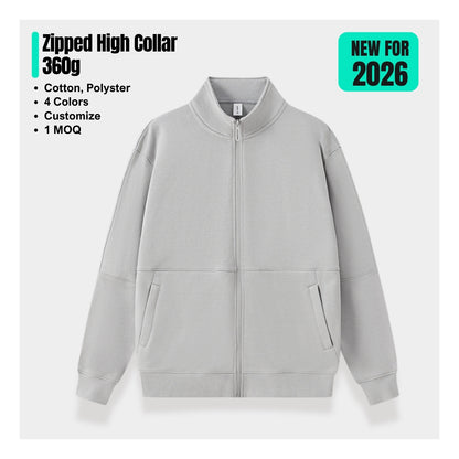 Zipped Sweatshirt 360g