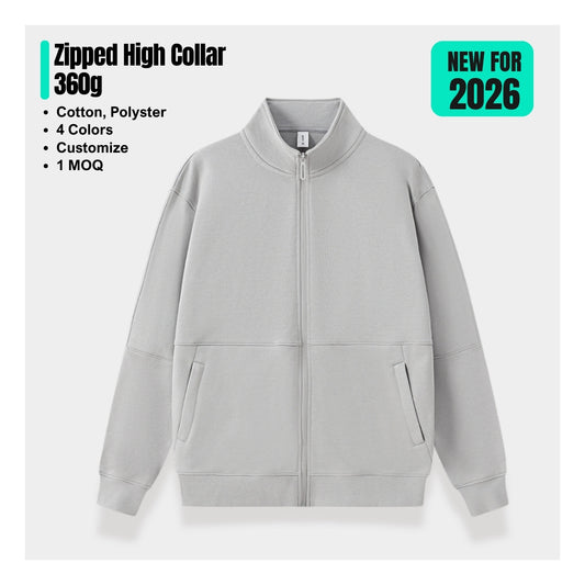 Zipped Sweatshirt 360g