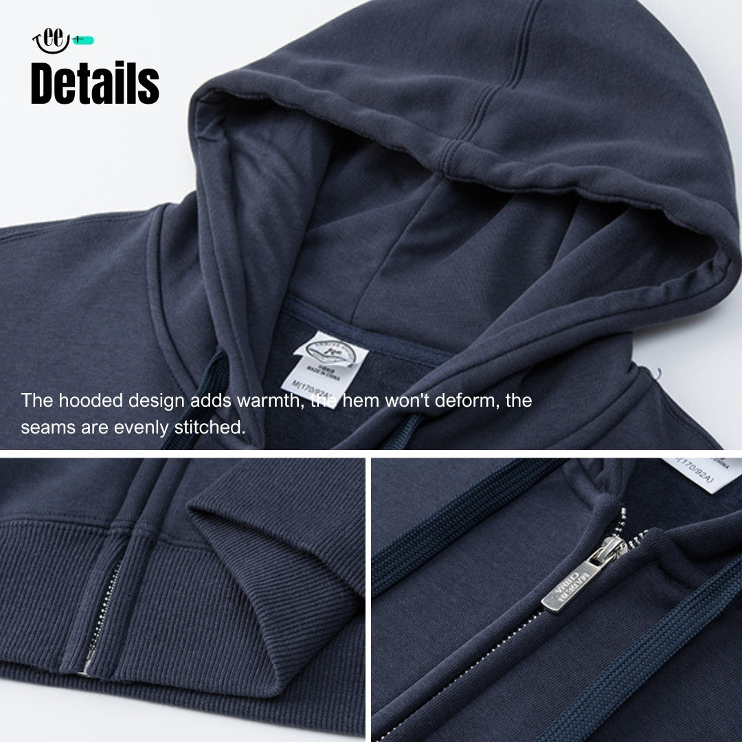 Zipped Hoodie 360g - Premium Fleece Lined